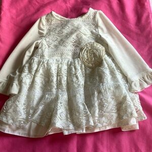 Pippa & Julie Velvet Cream Bishop Sleeve Sundress Wedding Guest